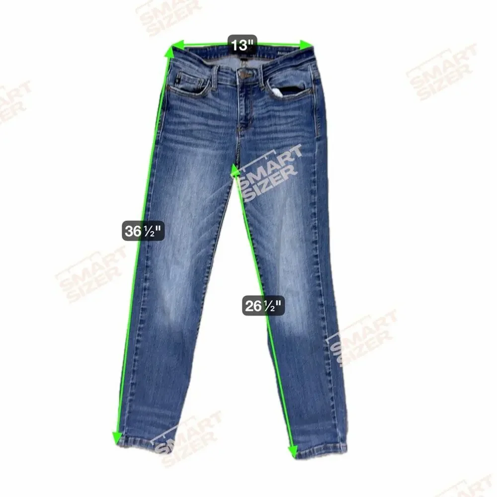 Judy Blue Relaxed Fit Jeans Women 5/27 Medium Wash Stretch Style JB82102DK